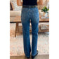 Alyssa Sky Blue Tailored Seam Detail Shift Jeans