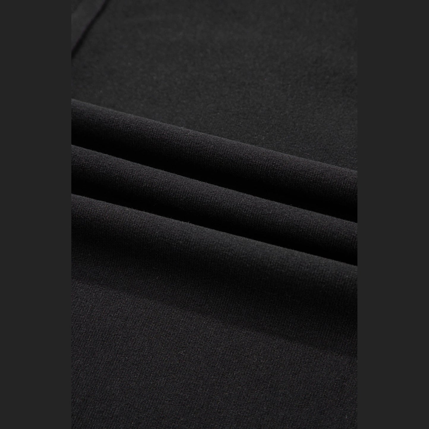 Alyse Black Bow Textured Patchwork Long Sleeve Tee