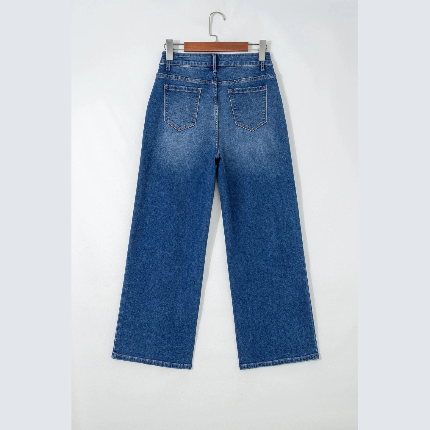 Alyssa Sky Blue Tailored Seam Detail Shift Jeans