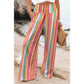 Adina Multicolor Striped Smocked High Waist Wide Leg Pants - S to 3X