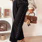 Aiden Black Studded Detail Straight Leg Casual Loose Jeans