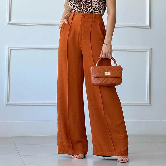 Allie Wide Leg Elastic Waist Trousers