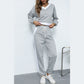 Alyx Cropped Two Piece V Neck Jogger Set