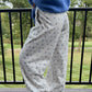 Andi Floral Print Elastic Waist Full Length Regular Pants