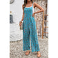Anita Floral Print Spaghetti Straps Loose Pocketed Jumpsuit