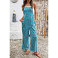 Anita Floral Print Spaghetti Straps Loose Pocketed Jumpsuit