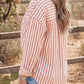 Annelise Stripe Western Button Down Long Sleeve Casual Shirt