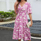 Annabelle Purple Petal & Poise Midi Dress