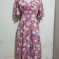 Annabelle Purple Petal & Poise Midi Dress