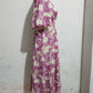 Annabelle Purple Petal & Poise Midi Dress