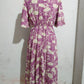 Annabelle Purple Petal & Poise Midi Dress