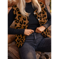 Antonia Brown Leopard Print Sherpa Vest