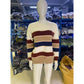Jezzy Apricot Striped Oversized Sweater