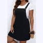 April Buttoned Strap PLUS SIZE Overall Dress