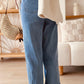 Ashbury Dusk Blue Side Seam Rivet Detail Ankle Length Casual Jeans