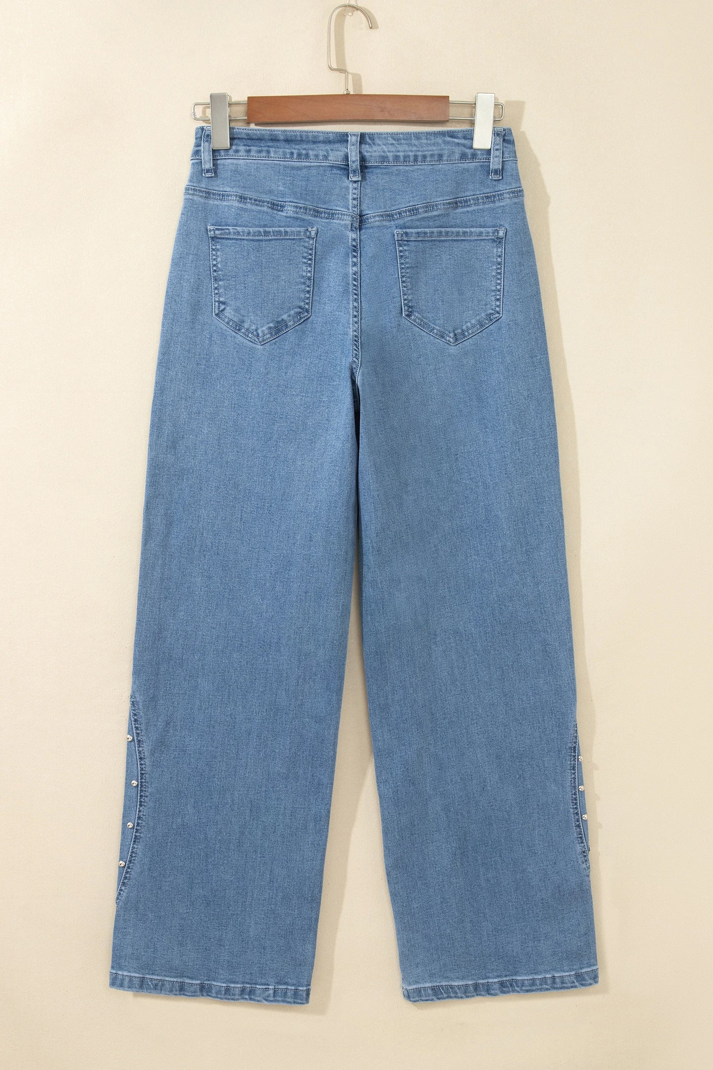Ashbury Dusk Blue Side Seam Rivet Detail Ankle Length Casual Jeans