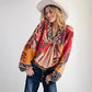 Ashi Floral Boho V Neck Blouse