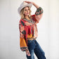 Ashi Floral Boho V Neck Blouse