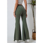 Jasmeen Green High Waist Fit and Flare Pants