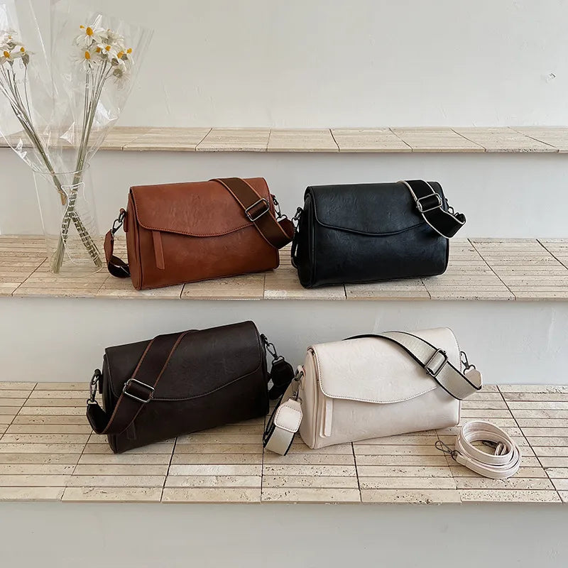 Autumn Pillow Shape PU Leather Bag - 4 Colors