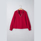 Avah Racing Red Leopard Jacquard Print V Neck Textured Blouse