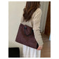 Faux Suede Structured Tote - 3 Colors