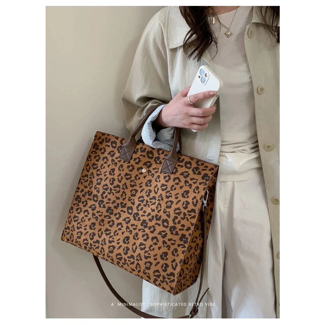 Faux Suede Structured Tote - 3 Colors