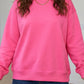 Sachet Pink Be Yourself Slogan Print Round Neck Long Sleeve Sweatshirt