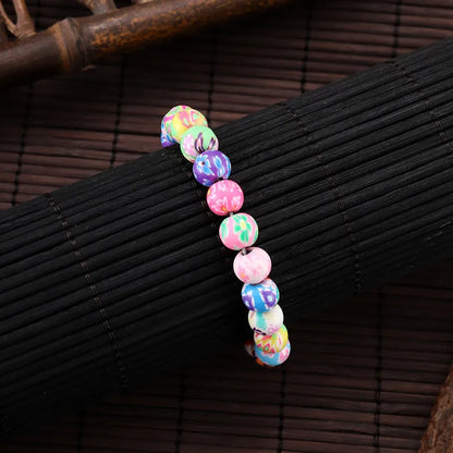 Vibrant Blossom Bead Bracelet
