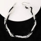 Black & White Beaded Twist Necklace