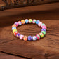 Vibrant Blossom Bead Bracelet