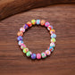 Vibrant Blossom Bead Bracelet