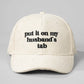 Husband’s Tab Embroidered Corduroy Statement Cap - 5 Colors