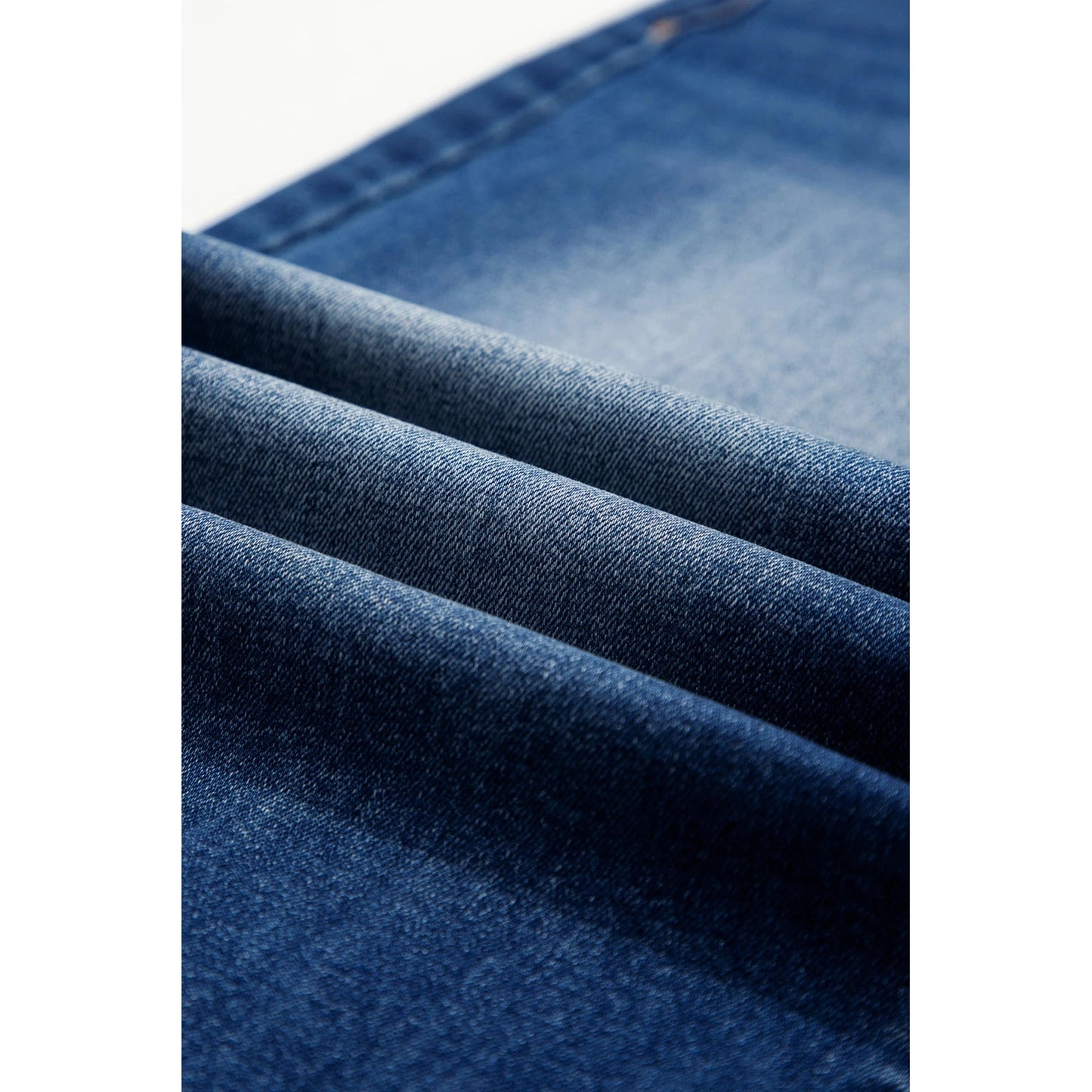 Berta Seam Detail Raw Hem Ankle Length Jeans
