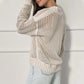 Bethani Open Weave Zip Pullover Sweater