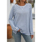 Bethany Blue Stripe Long Sleeve Shirt