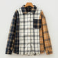 Bexlee Plaid Button-Up Long Sleeve Shift Silhouette Shacket