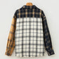 Bexlee Plaid Button-Up Long Sleeve Shift Silhouette Shacket