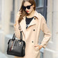 Jacie Croc‑Texture Handbag with Gold Charm - 4 Colors