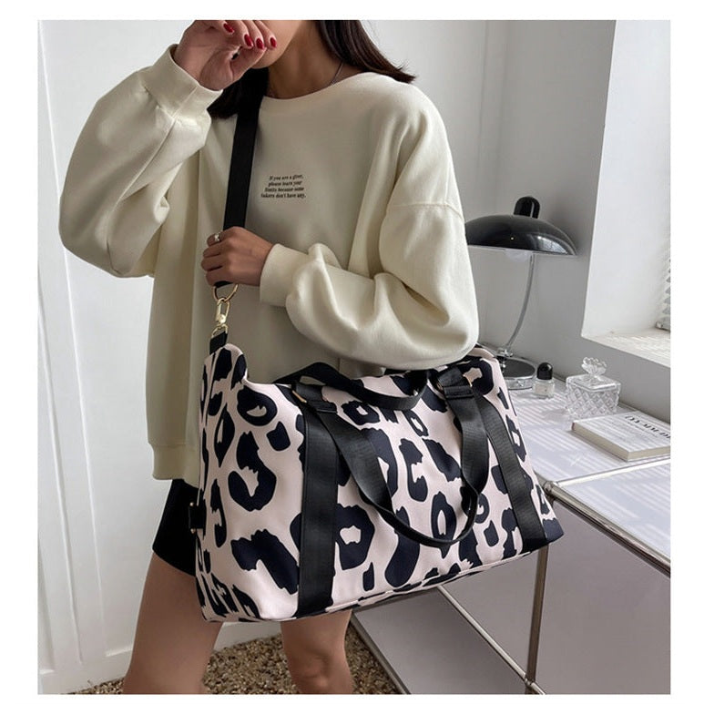 Cow Pattern Oxford Cloth Travel Bag - 2 Colors