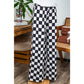 RTS Kinney Black 2-Tone Checked Print High Waist Wide Leg Pants