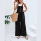 Lizzie Black Straight Leg Overalls