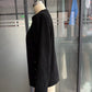 Annalee Black Classic Ribbed Knit With Contrast Button Trim