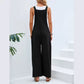 Lizzie Black Straight Leg Overalls