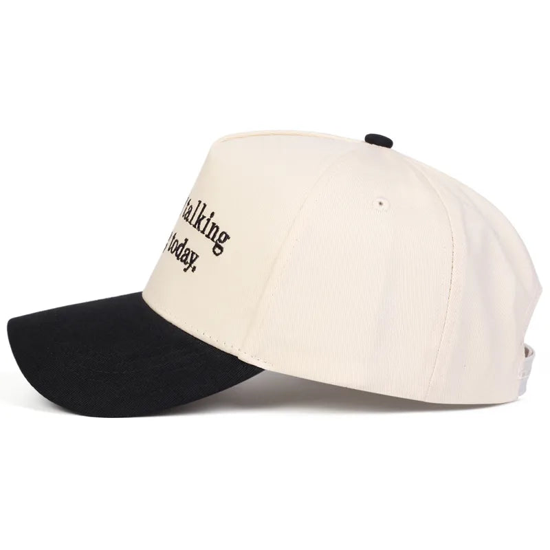 I'm Only Talking to My Dog Today Embordered Baseball Cap - 2 Colors