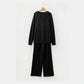 Black JOLLY Corded Long Sleeve Top and Pockets Pants Set