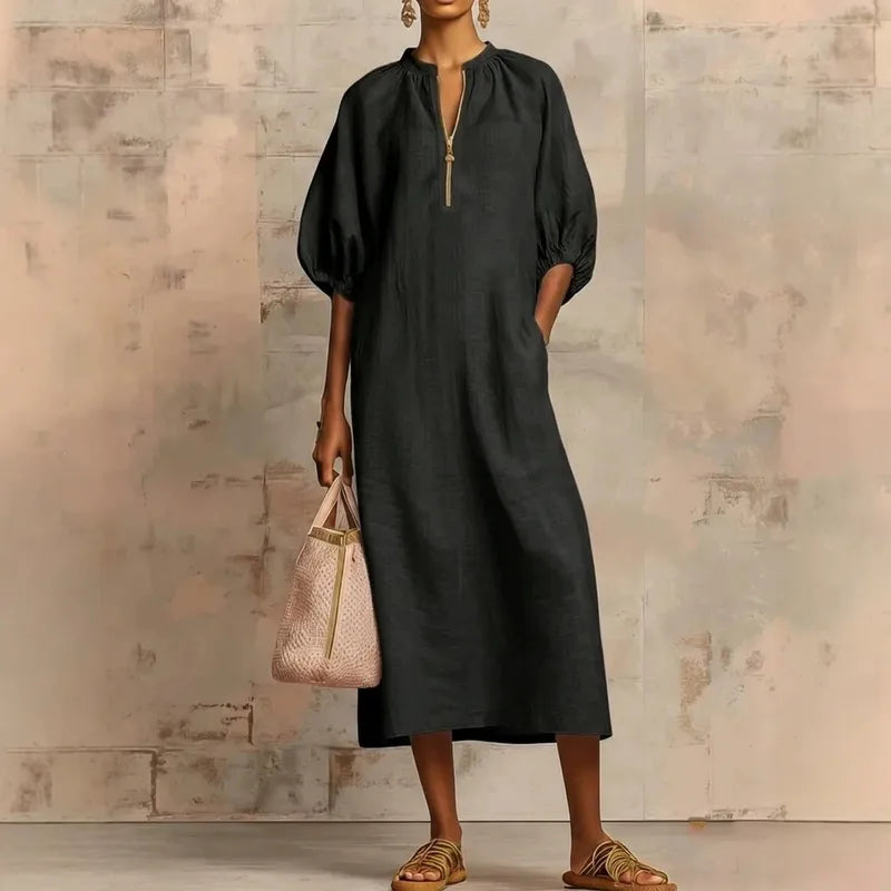 Whitley Zip‑Front Midi Silhouette - 4 Colors