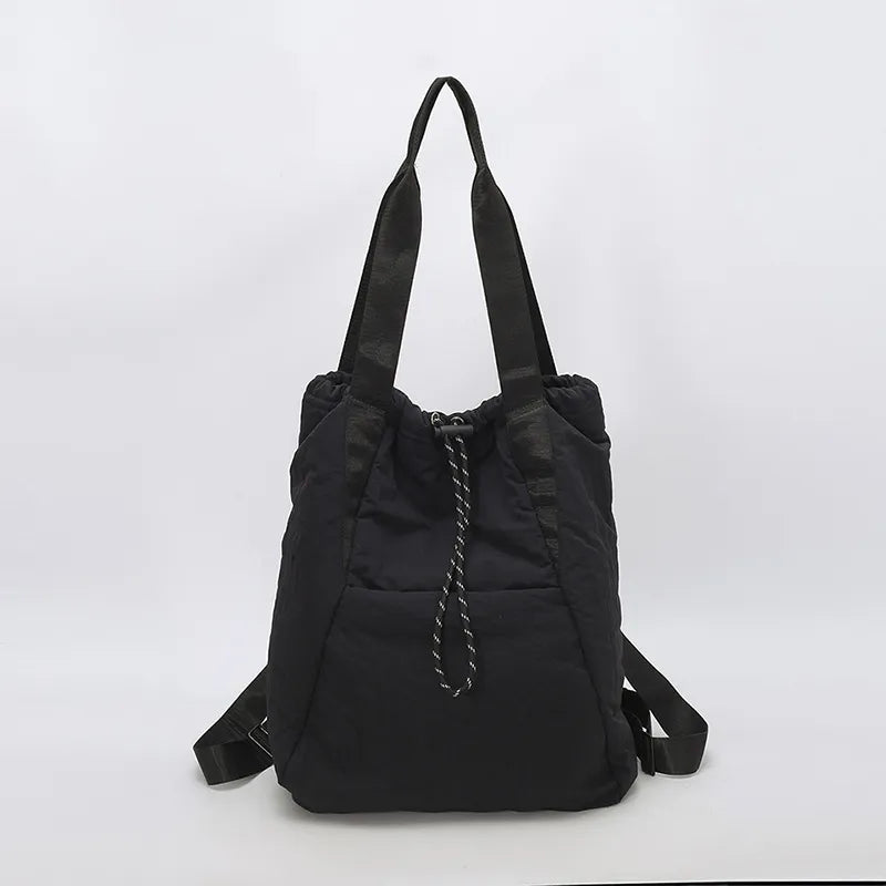 Adette Soft Quilted Convertible Nylon Backpack - 6 Colors