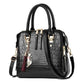 Jacie Croc‑Texture Handbag with Gold Charm - 4 Colors