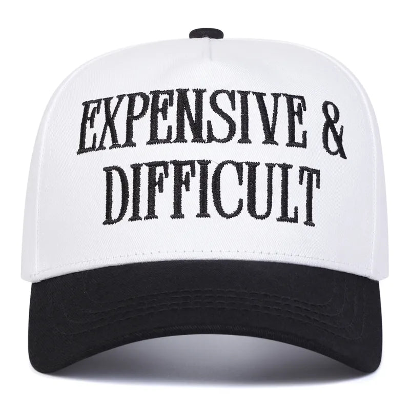 Expensive & Difficult Embroidered Baseball Cap - 6 Colors